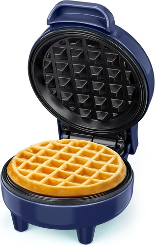 Modern blue mini waffle - modern,