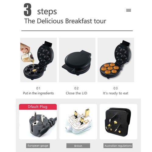 Mini electric waffles - mini, maker