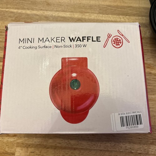 Mini waffle maker 4in - waffle,